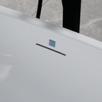 “SanSiro Genoa67C” 67 x 32 inch “Foam Insulated Cavity Walls” Acrylic Freestanding Bathtub