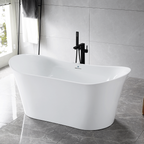 “SanSiro Luca67C” 67 x 31 inch “Foam Insulated Cavity Walls” Acrylic Freestanding Bathtub