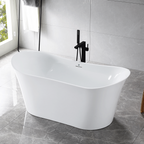 “SanSiro Luca67C” 67 x 31 inch “Foam Insulated Cavity Walls” Acrylic Freestanding Bathtub