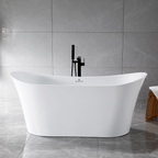 “SanSiro Luca67C” 67 x 31 inch “Foam Insulated Cavity Walls” Acrylic Freestanding Bathtub