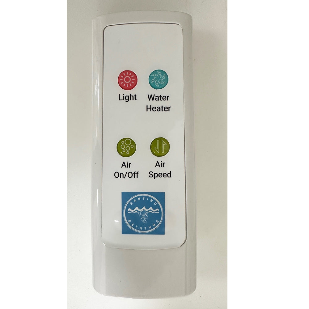 “SanSiro Napoli67CB-AirSpa” with “Heated Air plus Water Heater” and Ozone Sanitizing 67" x 30" Center Back Drain Acrylic Freestanding Bathtub