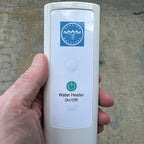 “SanSiro Non-Jetted Water Heated Napoli67CWH” 67 x 32 inch Center Back Drain Acrylic Freestanding Soaker Tub