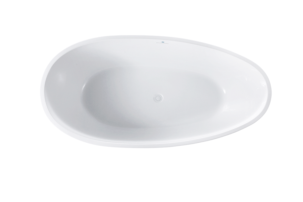 “SanSiro Palermo71CB” 71 x 36 inch “Foam Insulated Cavity Walls” Acrylic Freestanding Bathtub