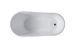 “SanSiro Roma59E” 59 x 29 inch “Foam Insulated Cavity Walls” Acrylic Freestanding Bathtub