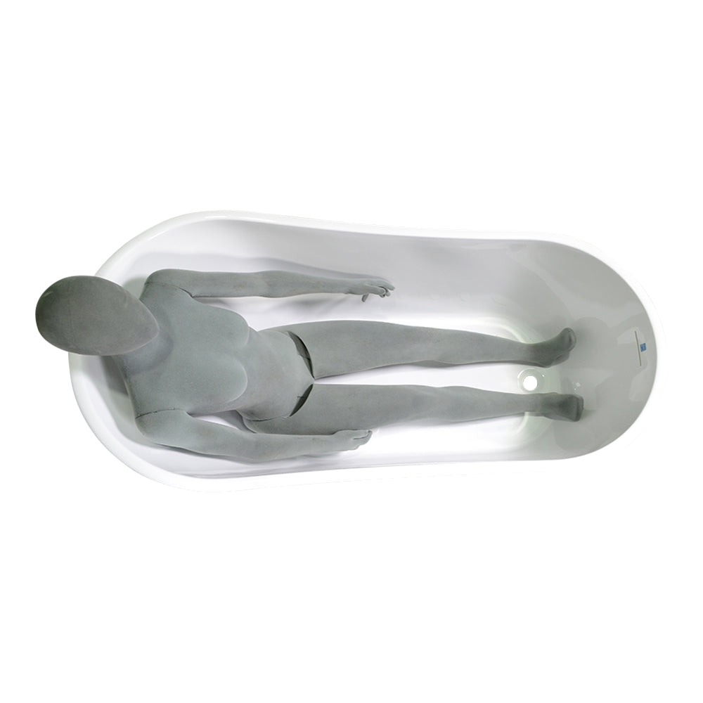 “SanSiro Roma59E” 59 x 29 inch “Foam Insulated Cavity Walls” Acrylic Freestanding Bathtub