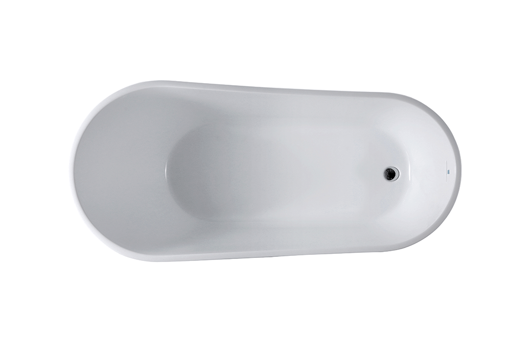 “SanSiro Roma67E” 67 x 32 inch “Foam Insulated Cavity Walls” Acrylic Freestanding Bathtub