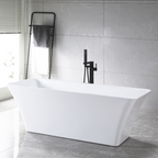 “SanSiro Sandava67C” 67 x 30 inch “Foam Insulated Cavity Walls” Acrylic Freestanding Bathtub