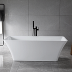 “SanSiro Sandava67C” 67 x 30 inch “Foam Insulated Cavity Walls” Acrylic Freestanding Bathtub