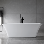 “SanSiro Sandava67C” 67 x 30 inch “Foam Insulated Cavity Walls” Acrylic Freestanding Bathtub