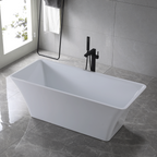“SanSiro Sandava67C” 67 x 30 inch “Foam Insulated Cavity Walls” Acrylic Freestanding Bathtub