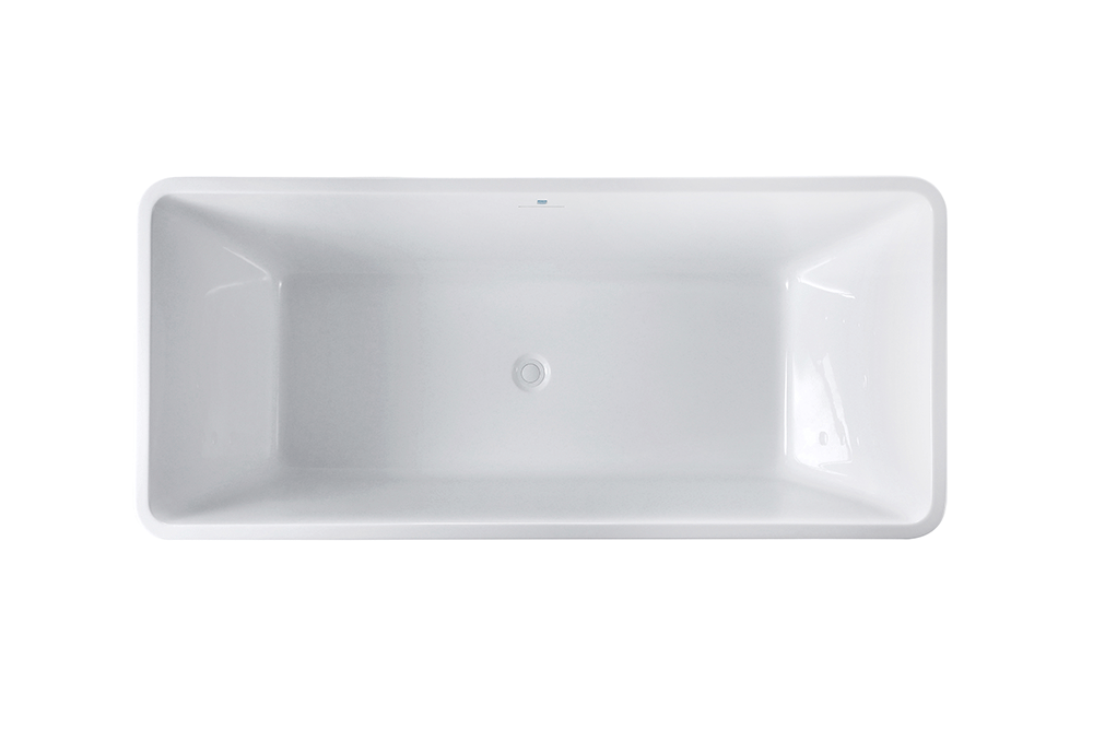 “SanSiro Sandava67C” 67 x 30 inch “Foam Insulated Cavity Walls” Acrylic Freestanding Bathtub
