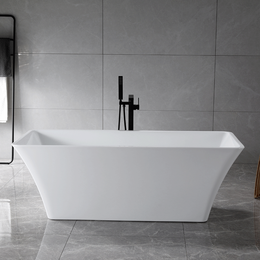 “SanSiro Sandava73C” 73 x 32 inch “Foam Insulated Cavity Walls” Acrylic Freestanding Bathtub