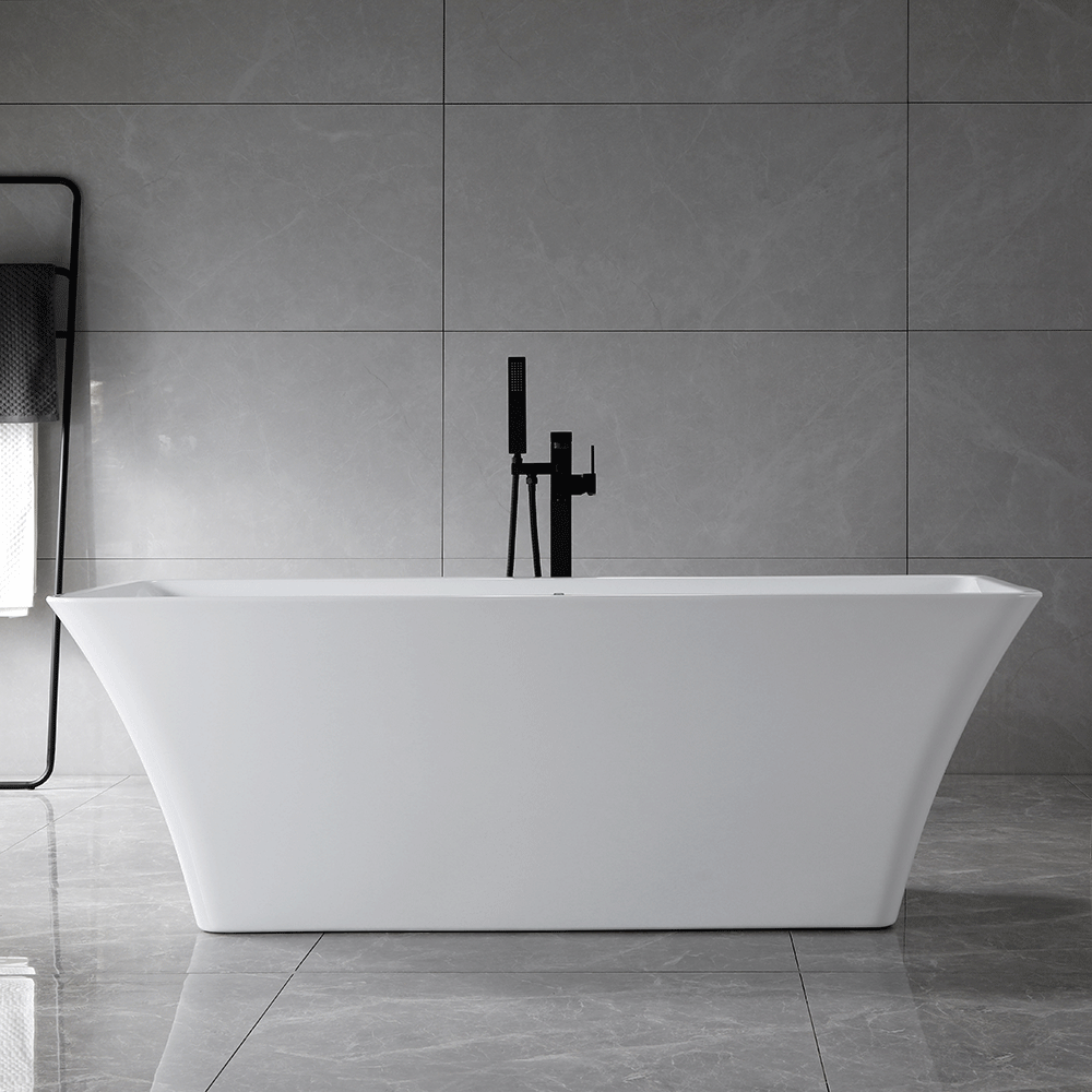 “SanSiro Sandava73C” 73 x 32 inch “Foam Insulated Cavity Walls” Acrylic Freestanding Bathtub