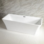 “SanSiro Sandava73C” 73 x 32 inch “Foam Insulated Cavity Walls” Acrylic Freestanding Bathtub
