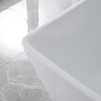 “SanSiro Trigoso59C” 59 x 30 inch “Foam Insulated Cavity Walls” Acrylic Freestanding Bathtub