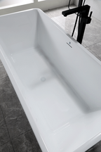 “SanSiro Trigoso59C” 59 x 30 inch “Foam Insulated Cavity Walls” Acrylic Freestanding Bathtub