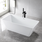 “SanSiro Trigoso67C” 67 x 31 inch “Foam Insulated Cavity Walls” Acrylic Freestanding Bathtub