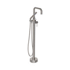 “The Waterlands No.017BN” Freestanding Floor Mounted Tub Faucet in Brushed Nickel