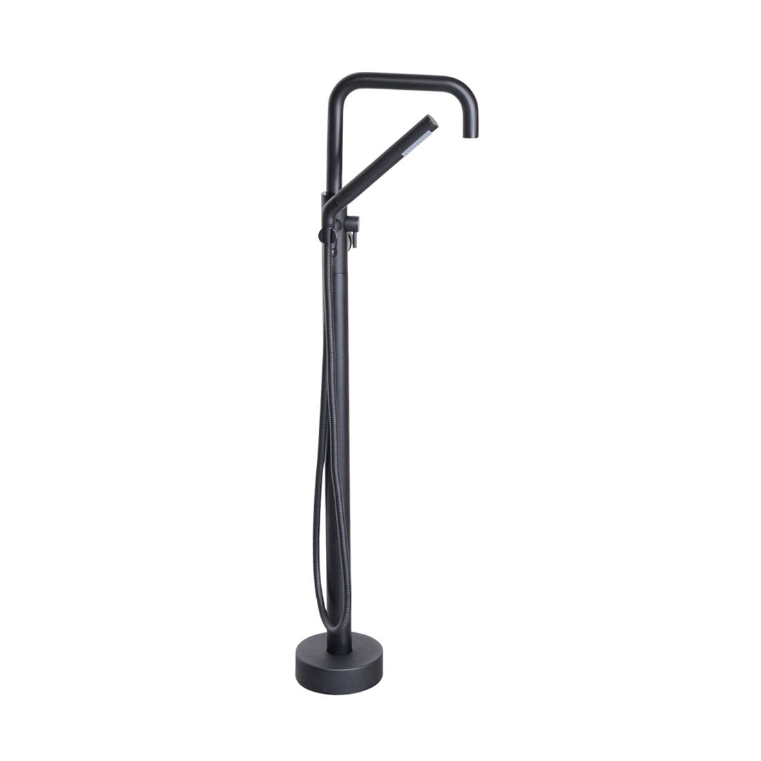 “The Waterlands No.017MB” Freestanding Floor Mounted Tub Faucet in Matte Black