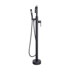 “The Waterlands No.017MB” Freestanding Floor Mounted Tub Faucet in Matte Black