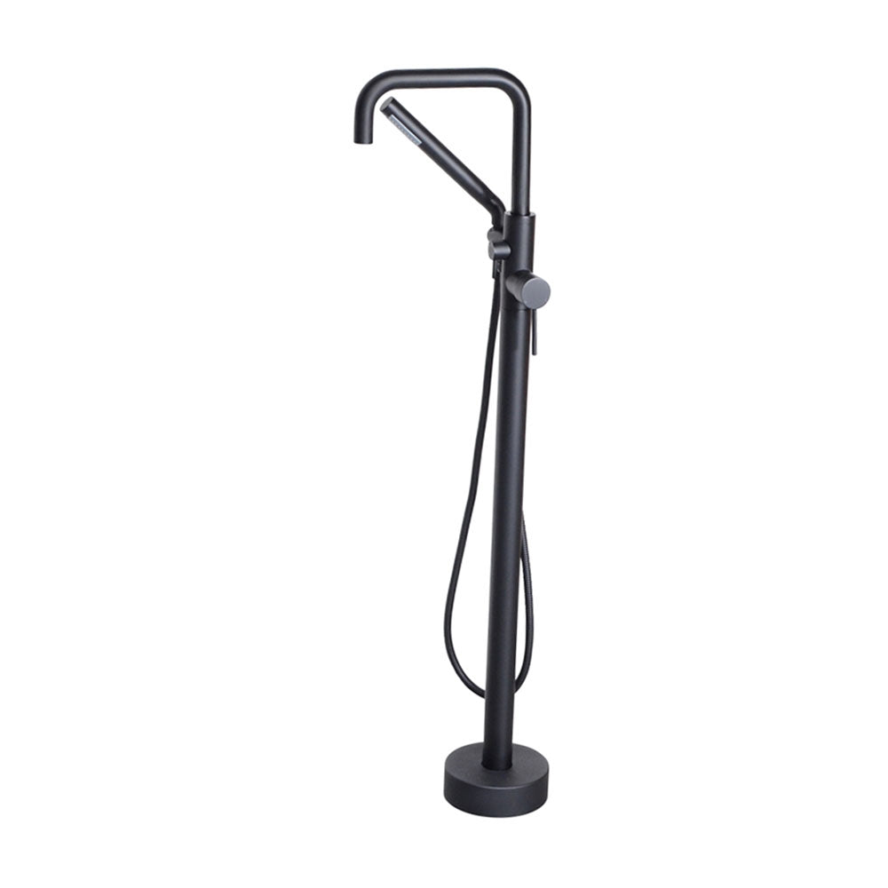 “The Waterlands No.017MB” Freestanding Floor Mounted Tub Faucet in Matte Black