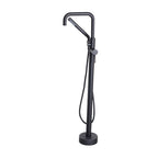 “The Waterlands No.017MB” Freestanding Floor Mounted Tub Faucet in Matte Black