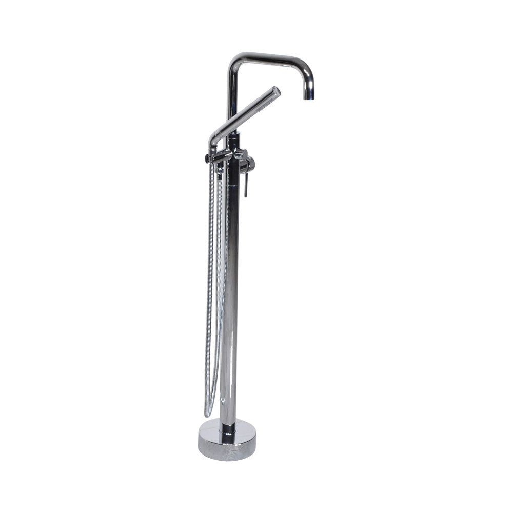 “The Waterlands No.017PC” Freestanding Floor Mounted Tub Faucet in Polished Chrome