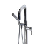 “The Waterlands No.017PC” Freestanding Floor Mounted Tub Faucet in Polished Chrome