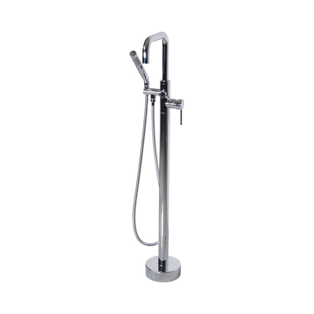 “The Waterlands No.017PC” Freestanding Floor Mounted Tub Faucet in Polished Chrome