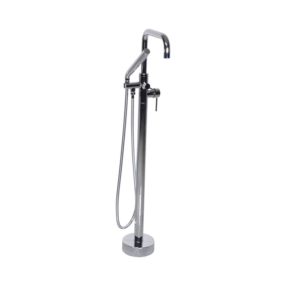 “The Waterlands No.017PC” Freestanding Floor Mounted Tub Faucet in Polished Chrome
