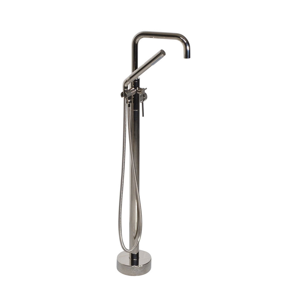 “The Waterlands No.017PN” Freestanding Floor Mounted Tub Faucet in Polished Nickel