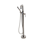 “The Waterlands No.017PN” Freestanding Floor Mounted Tub Faucet in Polished Nickel