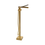 “The Waterlands No.041BB” Freestanding Floor Mounted Tub Faucet in Brushed Brass
