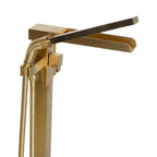 “The Waterlands No.041BB” Freestanding Floor Mounted Tub Faucet in Brushed Brass