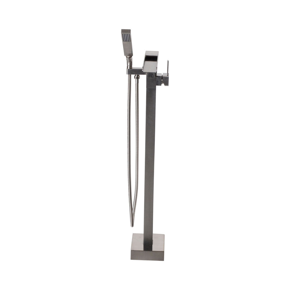“The Waterlands No.041BN” Freestanding Floor Mounted Tub Faucet in Brushed Nickel