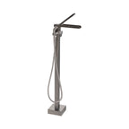 “The Waterlands No.041BN” Freestanding Floor Mounted Tub Faucet in Brushed Nickel