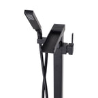 “The Waterlands No.041MB” Freestanding Floor Mounted Tub Faucet in Matte Black