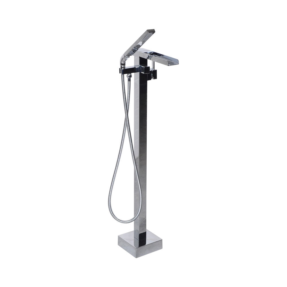 “The Waterlands No.041PC” Freestanding Floor Mounted Tub Faucet in Polished Chrome
