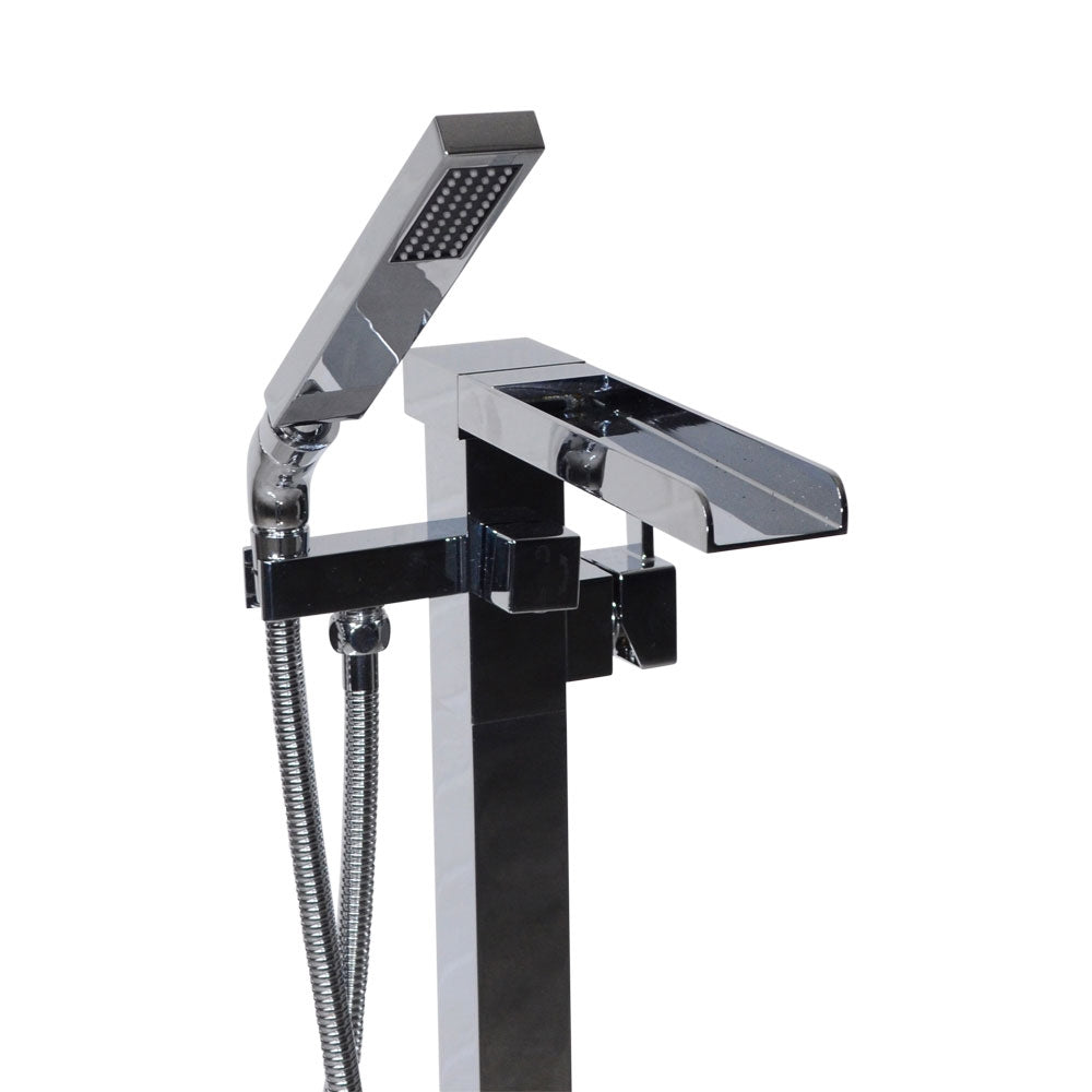 “The Waterlands No.041PC” Freestanding Floor Mounted Tub Faucet in Polished Chrome