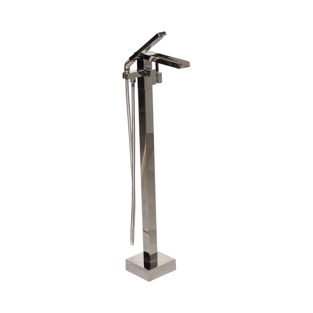 “The Waterlands No.041PN” Freestanding Floor Mounted Tub Faucet in Polished Nickel
