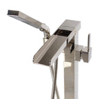 “The Waterlands No.041PN” Freestanding Floor Mounted Tub Faucet in Polished Nickel