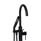 “The Waterlands No.172MB” Freestanding Floor Mounted Tub Faucet in Matte Black