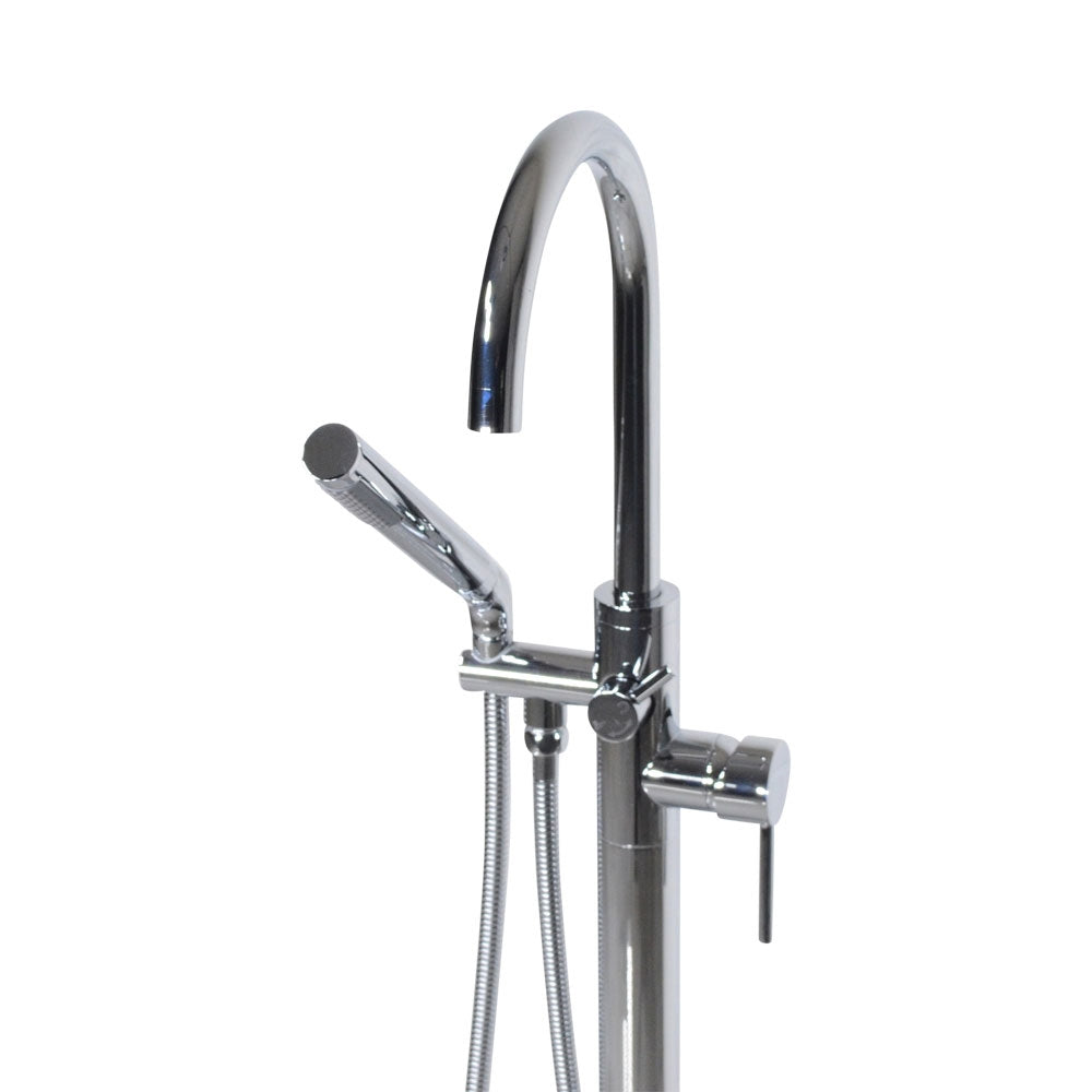 “The Waterlands No.172PC” Freestanding Floor Mounted Tub Faucet in Polished Chrome