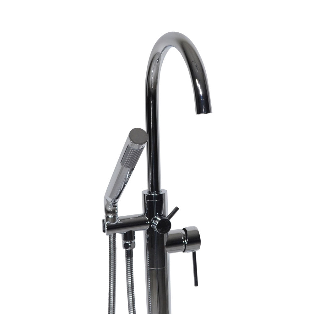 “The Waterlands No.172PC” Freestanding Floor Mounted Tub Faucet in Polished Chrome
