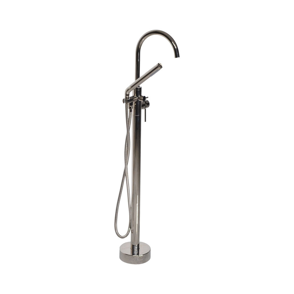 “The Waterlands No.172PN” Freestanding Floor Mounted Tub Faucet in Polished Nickel