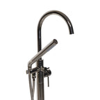 “The Waterlands No.172PN” Freestanding Floor Mounted Tub Faucet in Polished Nickel
