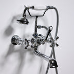 VF110TWMCHR “Victoriana Wall Mount Tub Faucet” with Handheld Shower in Chrome