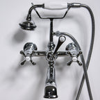 VF110TWMCHR “Victoriana Wall Mount Tub Faucet” with Handheld Shower in Chrome