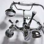 VF110TWMCHR “Victoriana Wall Mount Tub Faucet” with Handheld Shower in Chrome