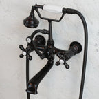 VF110TWMORB “Victoriana Wall Mount Tub Faucet” with Handheld Shower in Oil Rubbed Bronze
